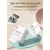Mini Thermals Label Maker For Children Cordless Bluetooth-compatible Printing 200DPI Resolution Safe 45 Degree Tear Line Rechargeable Type C
