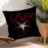 Classic Band S-Slayer Pillow Case Square Double‑Sided Print Cushion Case For Sofa Home Bedchamber Decor Gift