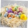 100Pcs Colorful Mini Easter Eggs Bulk Decorative Foam Easter Eggs for DIY Crafts Basket Stuffers Decoration Party Favors Supplies