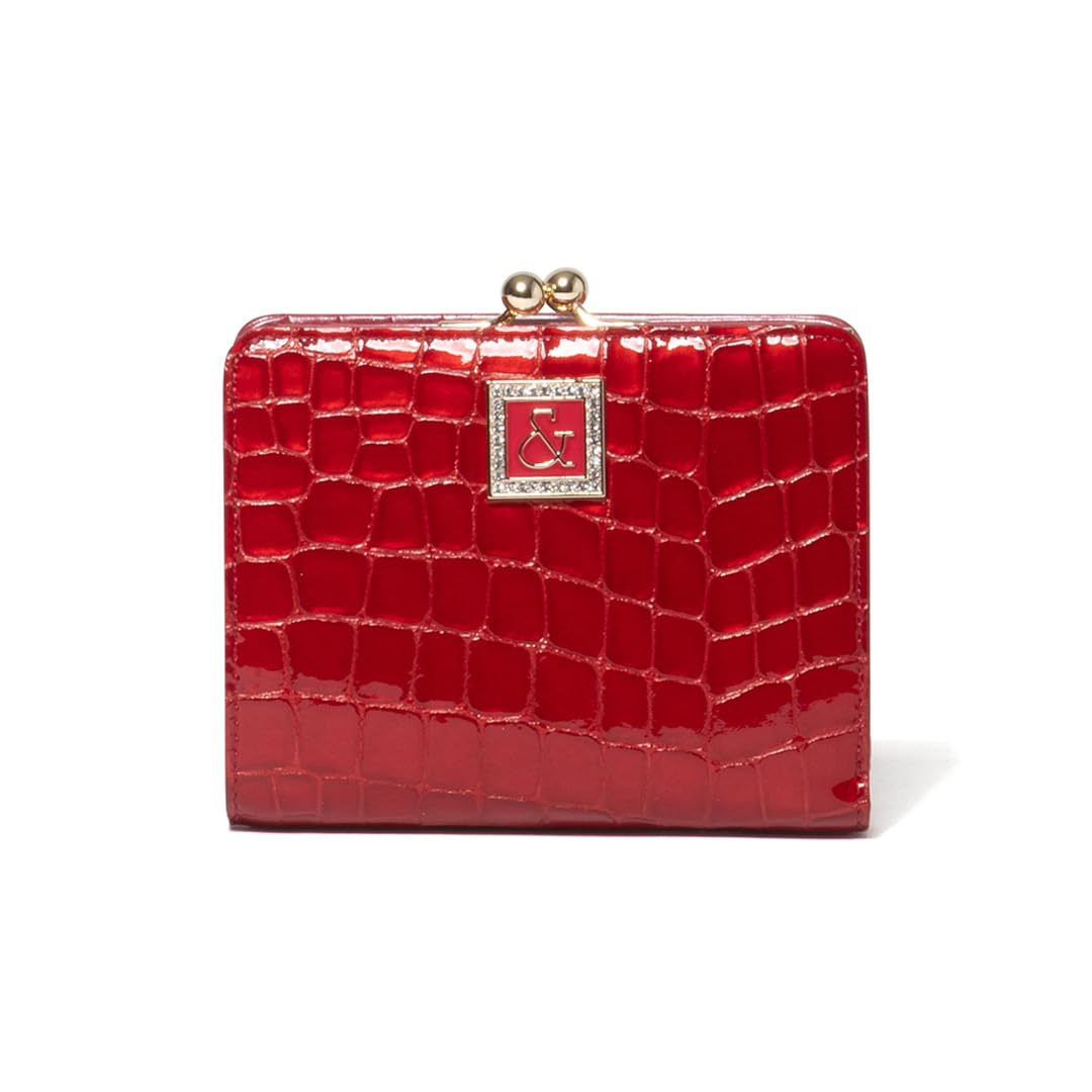

Pinky & Diane Clasp Bifold Wallet [Italian Crocodile] Women s Italian Crocodile Luxury PDLWGBS1 Red