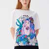 Fila Sports Character Illustration Print Short Sleeve T-Shirt Women Tops White F11W128130F-WT