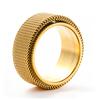 6mm/8mm Rotatable Grid Stainless Steel Ring Decompression Rotating Couple Ring Jewelry