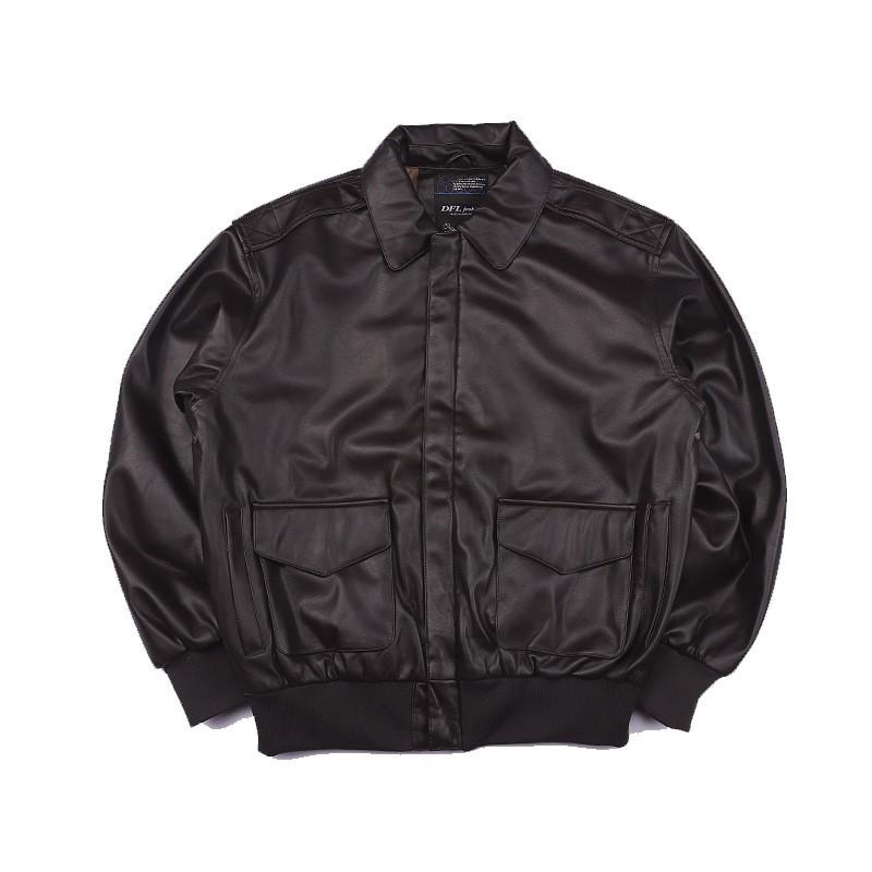 Norman Dragon A-2 Pilot Jacket Mens Vintage Military Style Casual Winter Coat