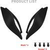 Motorcycle Adjustable Air Deflectors Side Wings Windshield Fairing Side Cover Shield Fit For Harley Touring Electra Glide Street Glide Trike