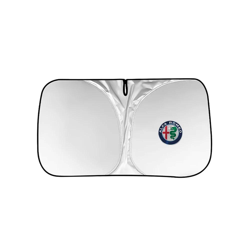

Car Stickers For Alfa Romeo Car Windshield Snow Sun Shade Waterproof Protector Front Windscreen Cover Dual-purpose For Alfa Rome
