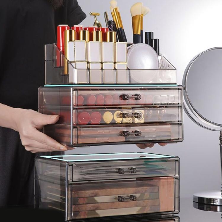 Acrylic Makeup Accessories Storage Box Space saving Jewelry Organiser with Multiple Compartments for Easy Access