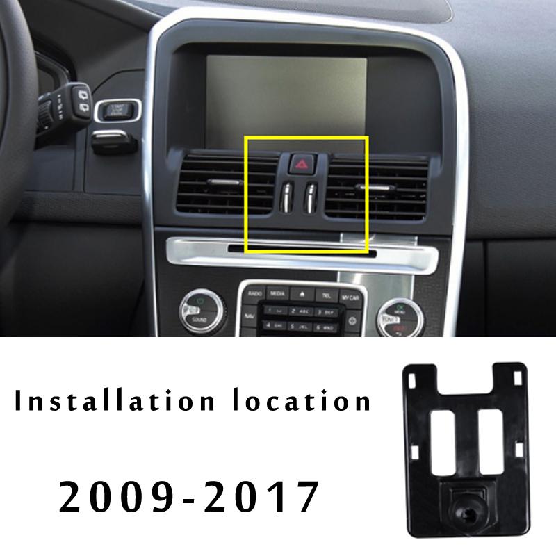 LHD Car Phone Holder For Volvo XC60 2012 2015 2018 2022  Car Styling Bracket GPS Stand Rotatable Support Mobile