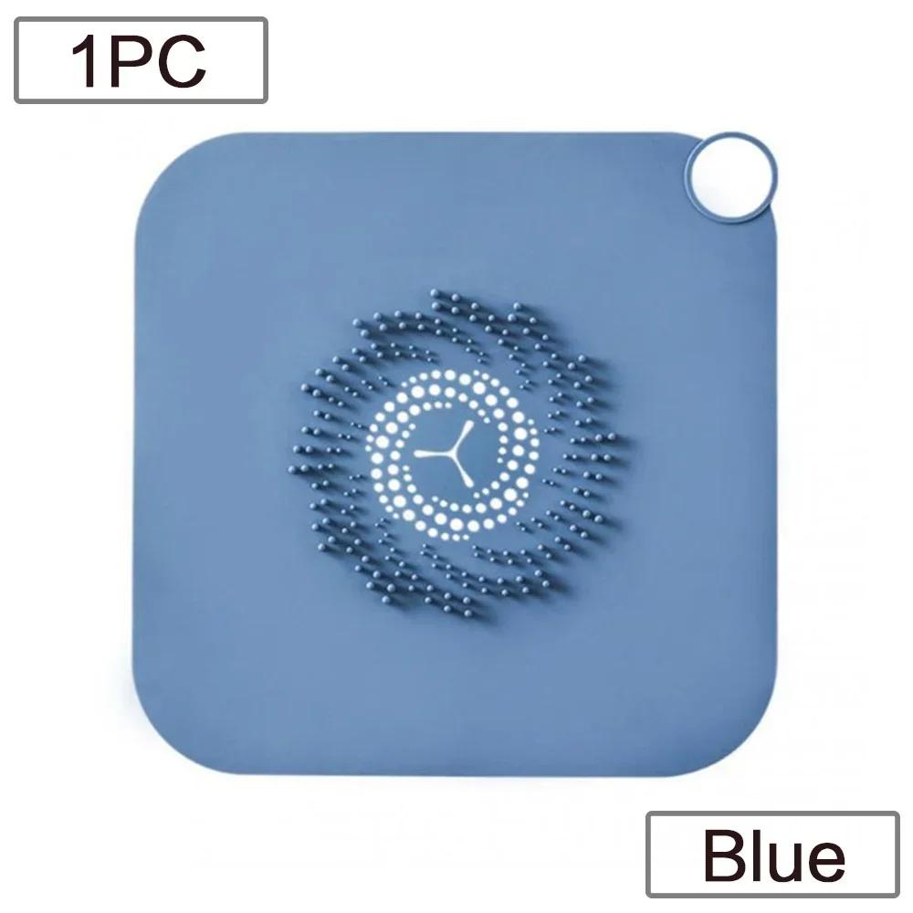 JJYY Silicone Hair Catcher Drain Cover Sink Filter Bathroom Kitchen Anti-Clogging Floor Drain Mat Shower Stopper Strainer Screen