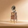 Detailed Miniature Phonograph Dollhouses Display Enhances Living Room Pretend Play Accessories