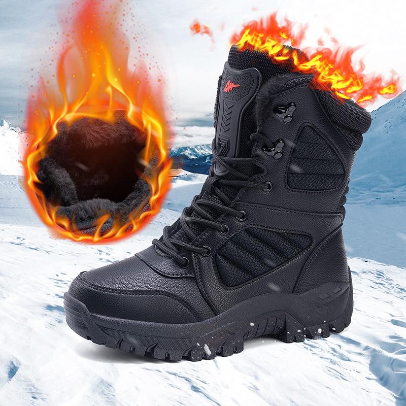Foreign trade new winter snow boots men's and women's outdoor travel thickened warm high-top cotton shoes wild hiking hiking shoes