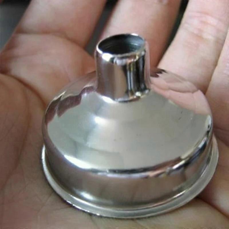 1Pcs Stainless Mini Steel For Filling Small Bottles Detachable Filter Wide Mouth Hip Flask Funnel Filler Tool Bar Kitchen Gadget