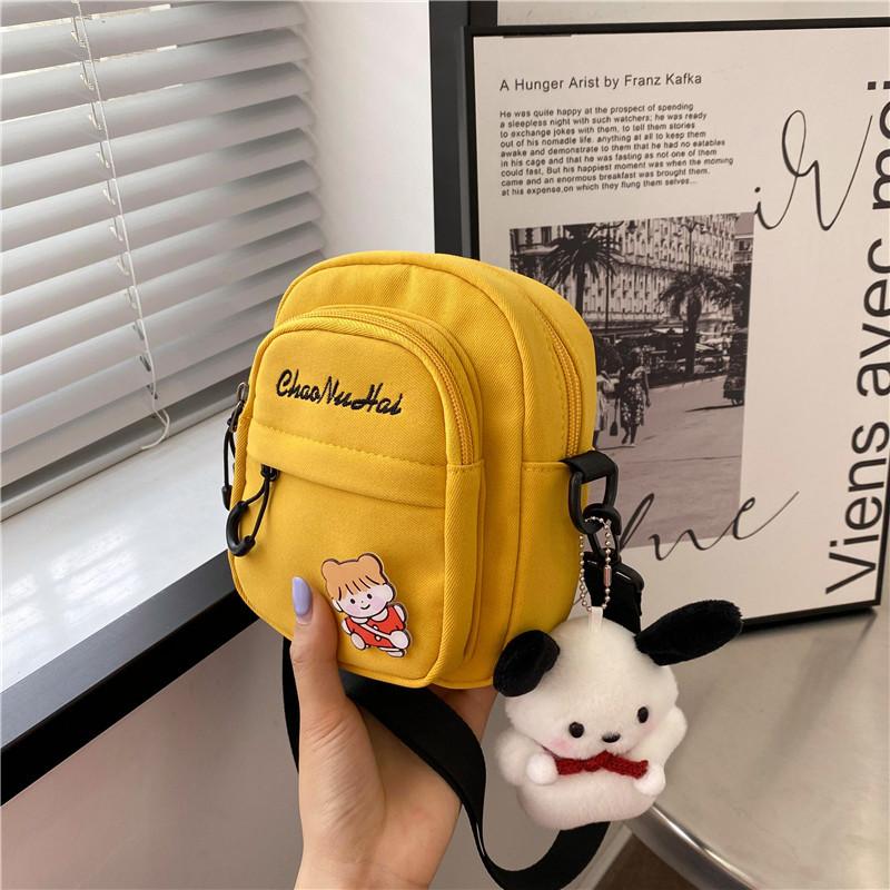 2025 Summer New Messenger Bag Cute Cartoon Korean Go Out Portable Bag Change Bag Messenger Mobile Phone Bag