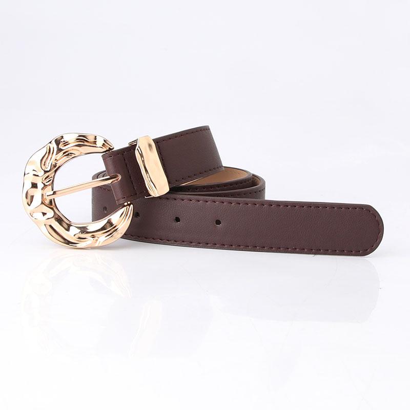 Korean Style Trendy Women's Metal Buckle Belt - Fashionable and Decorative for Students