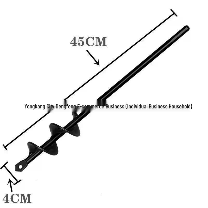 Earth Auger Spiral Drill Bit for Garden Soil Loosening