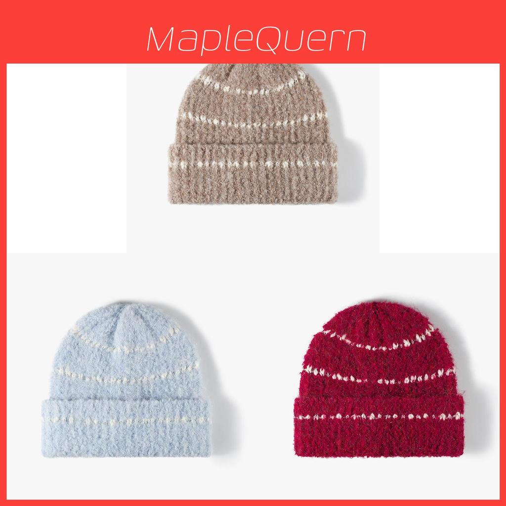 Wool Blend Knit Hat For Women Winter Fashion Casual With Windproof And Breathable Features