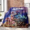 Dinosaur Book Customize Your Name Blanket Warm Comfortable And Soft Blankets Are Suitable For Home Lunch Break Blanket Office Sofa Sofa Gift To