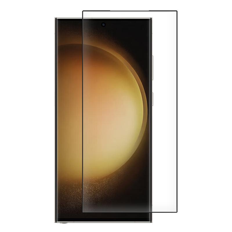 

RURIHAI For Samsung Galaxy S24 Ultra AGC Glass Screen Protector 3D Curved Tempered Glass Film (Fingerprint Unlock Support) Type A