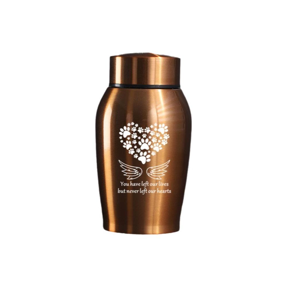 Sealed Pets Cremation Urn Pet Paw Print Dog Cat Cremation Urns Memento Burial Holder  Ashes Storage