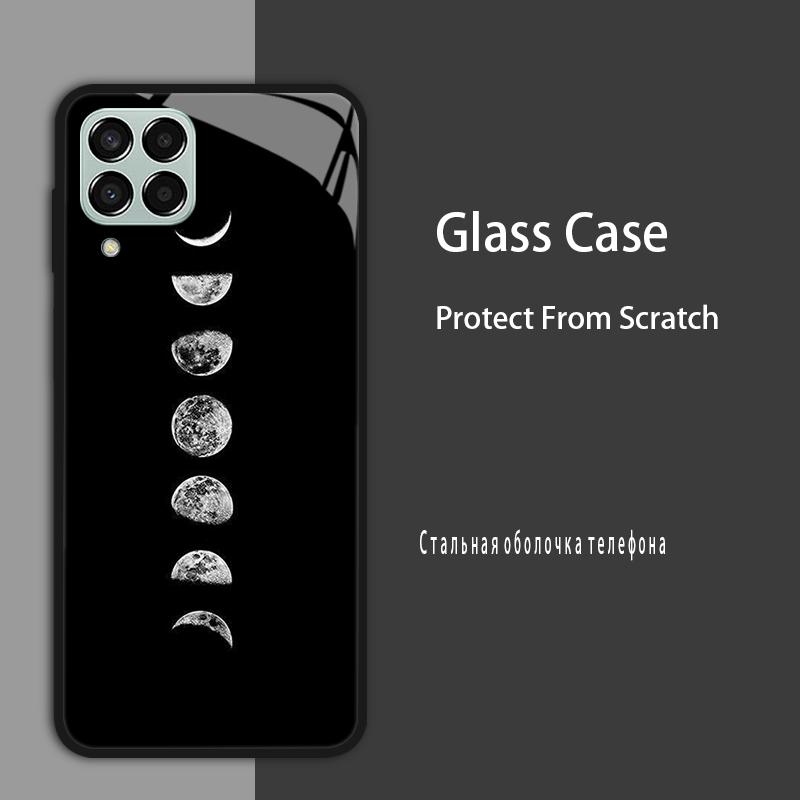 M53 5G Case For Samsung Galaxy M53 Case for Samsung M33 Tmepered Glass Case Fundas For Galaxy M23 A12 M12 A22 5G F23 Phone Cases