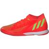 Adidas Predator IN Indoor Futsal Solar Black Size Cm Edge.3 Shoes, LKW98, Red/Solar Green/Core (GV8518), 24.5