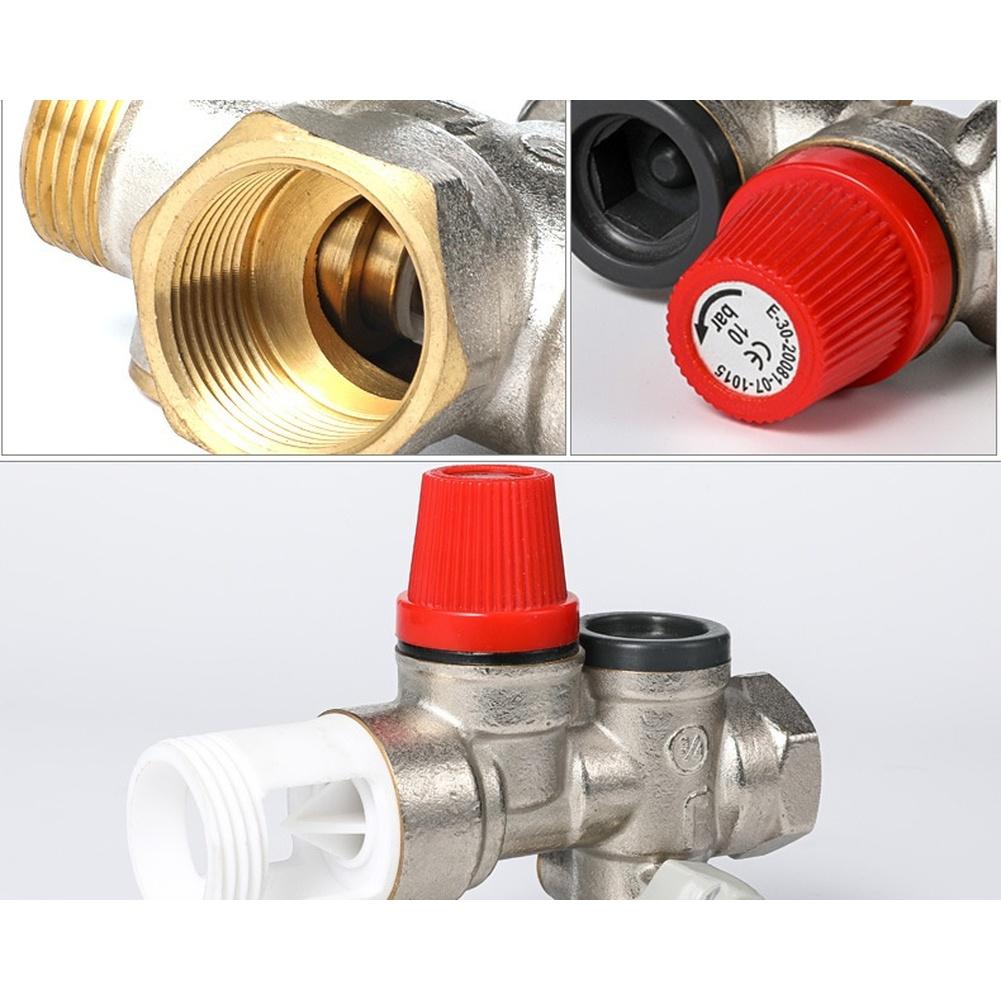 For Water Heater Brass Safety Valve DN20 with Automatic Pressure Relief Way Valve Design for System Protection