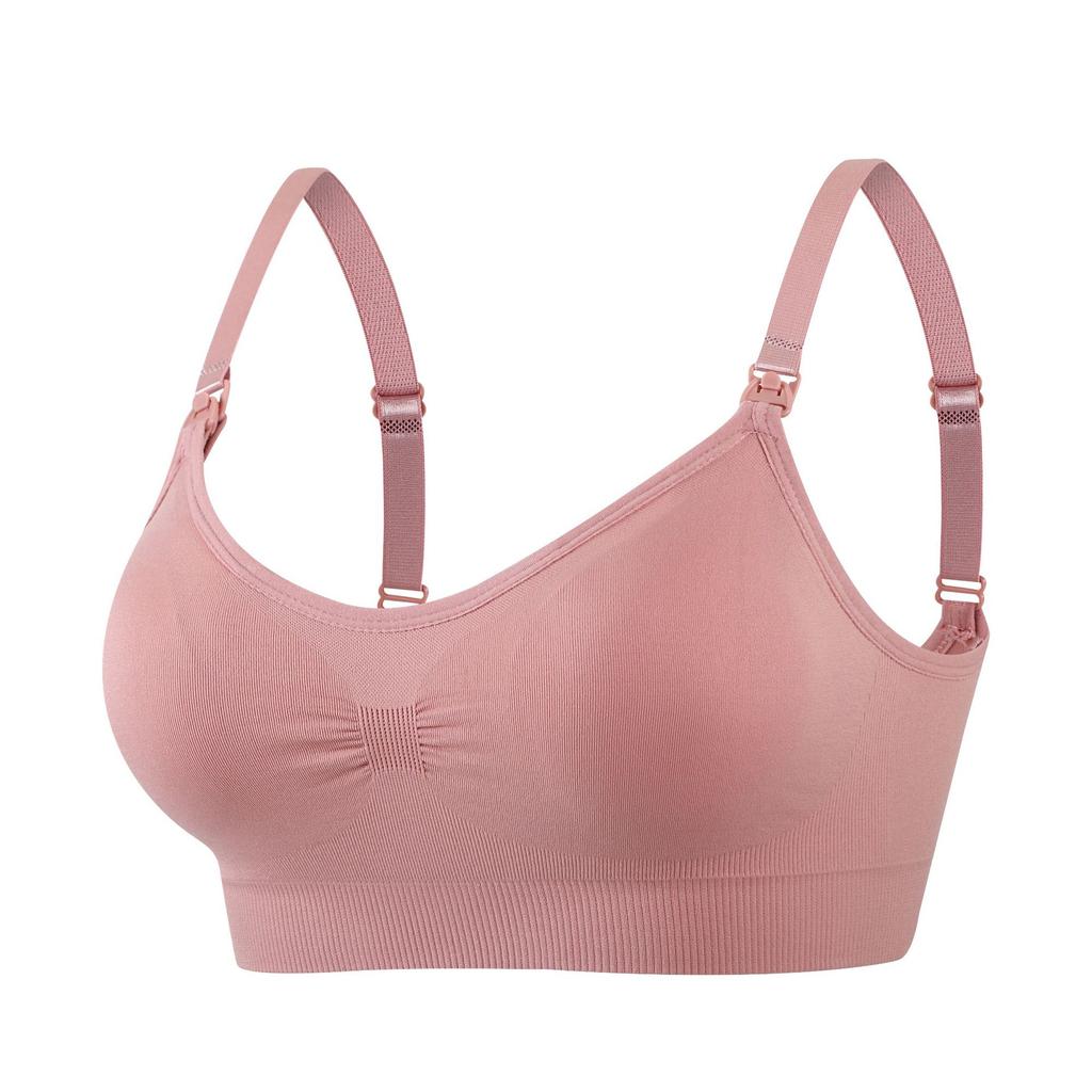 Wireless Front Buckle Plus Size Maternity Nursing Bra For Women Postpartum Breastfeeding