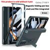 Supporto Magnetico Pieghevole Portapenne Cerniera Cover per Samsung Galaxy Z Fold 5 4 3 5G Cover Rigida in PC Pellicola in Vetro per Z Fold3 Fold4 Fold5