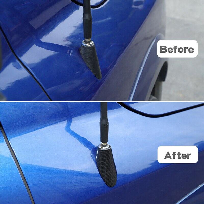 Car Antenna Adapter Base Aerial Exterior Parts ABS Carbon Fiber Look for Dodge RAM 1500 2010-2017