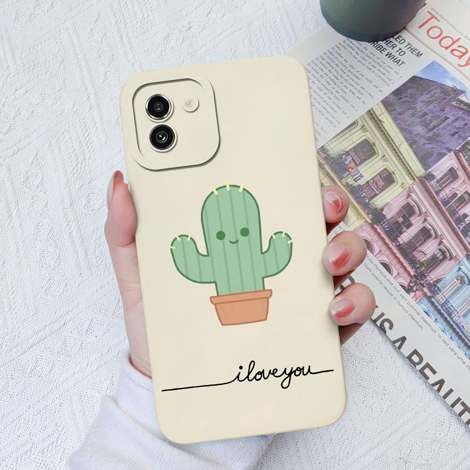 Case For Samsung A03 Core A03S Painted Soft Liquid Silicone Fashion Back Cover For Samsung Galaxy A 03 A03Core A03 S Funda Coque