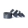1 Set of 4pcs Bike Carbon Fiber Spacer Headset Stem Washer 5/10/15/20MM