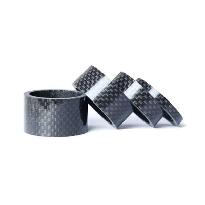 1 Set of 4pcs Bike Carbon Fiber Spacer Headset Stem Washer 5/10/15/20MM