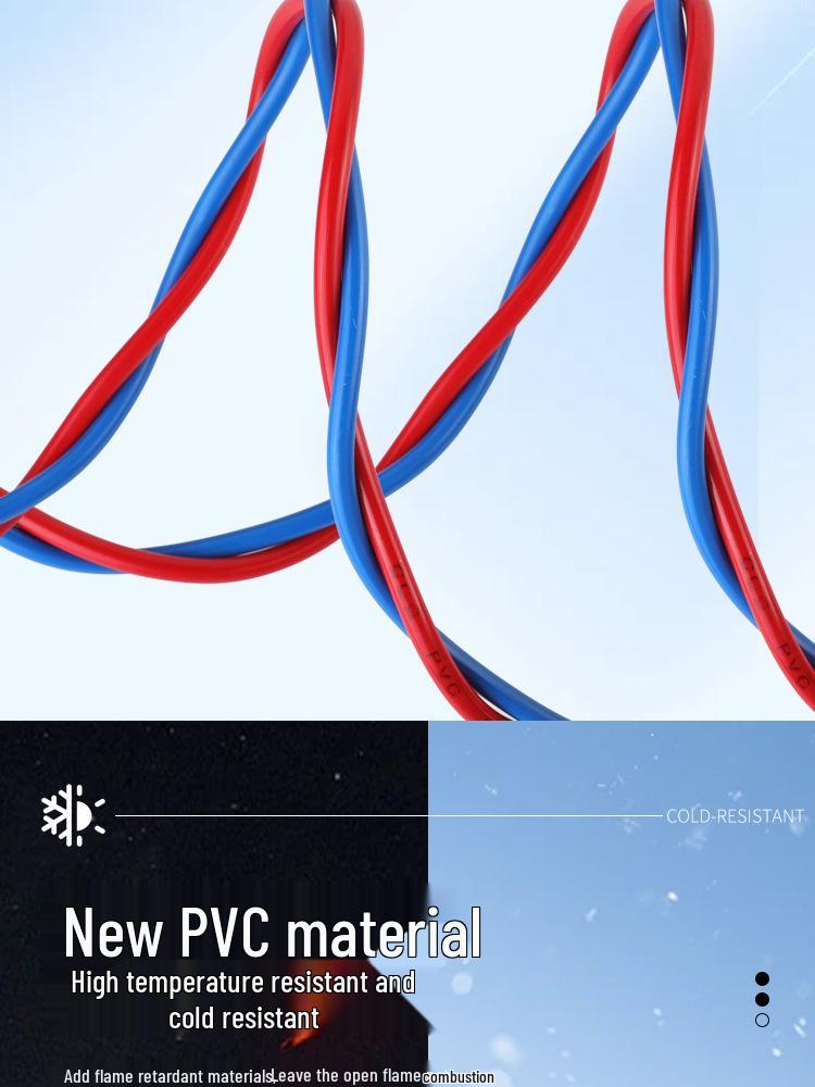 RVS Pure Copper Flame-Resistant 1/1.5/2.5mm² Household Twisted Pair Electric Vehicle Charging & Lighting Wire