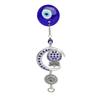 Evil Eye Talisman with Owl Pendant Blue Turkish Evil Eye Blessing Amulet for Car Home Protection