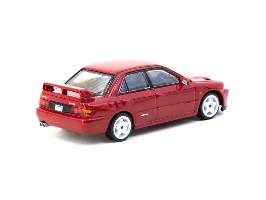 Tarmac Works Mitsubishi Lancer GSR Evolution II Red Trading Card Included Tarmac Works Lancer Evolution Mini Car 1/64 [Item]