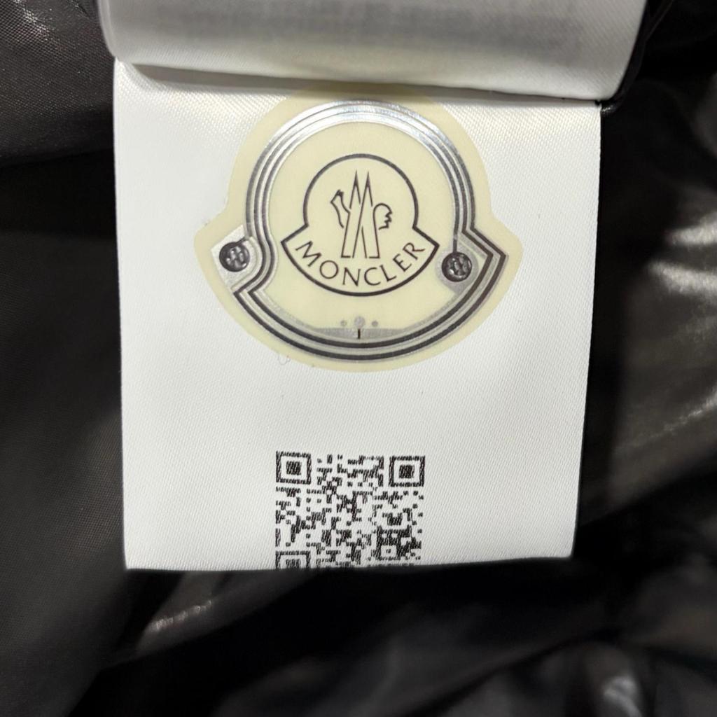 Used MONCLER MAYADown jacket Shiny black Nylon mens