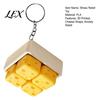 Anxiety Relief Sensory Toys 3D Printed Cheese Clicker Toy, Portable Cube Fidget PLA Toy Gadget for Adults and Kids
