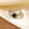 Classic Four-leaf Clover Ring - Luxury High-end Open Adjustable Women's Ring