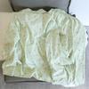 2 PCS Women Pajama Sleepwear Pajama Set Long Sleeved Pants Suit Peach Print Ventilate Soft Comfortable Home Leisure Home Clothes