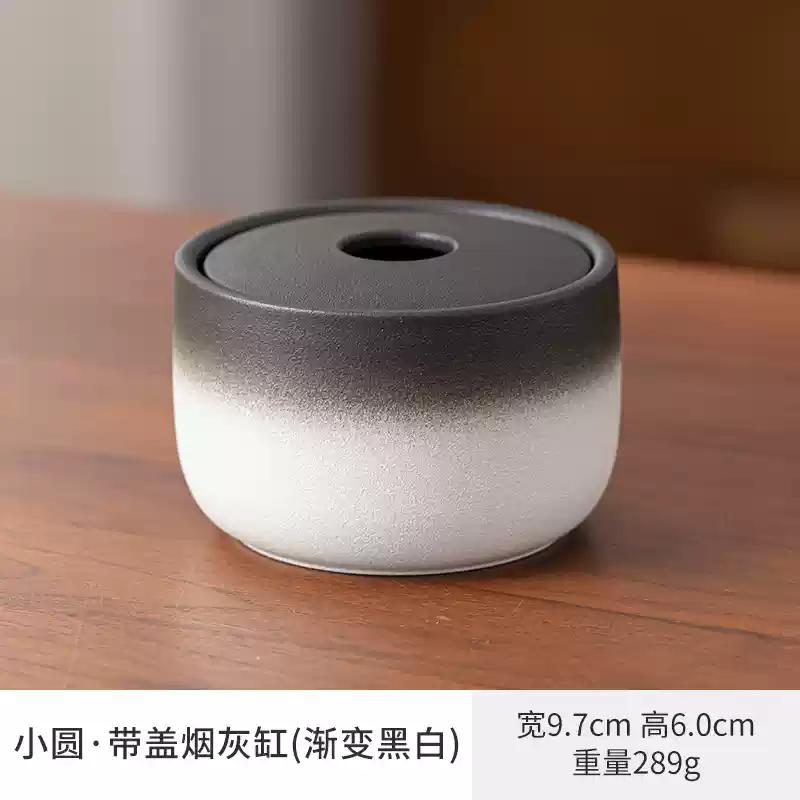 ashtray anti-odor and anti-smoke ashtray Creative home living room anti fly ash smoke smell covered office Ceramic ashtray
