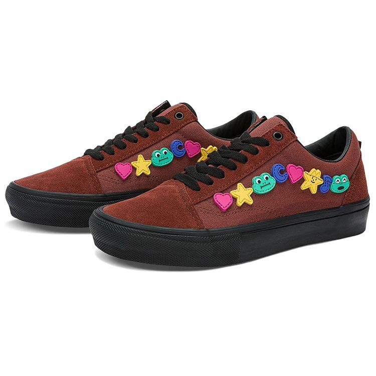Frog X Vans Skate Old Skool Low Top Sneakers Unisex Brown VN0A5FCBY49