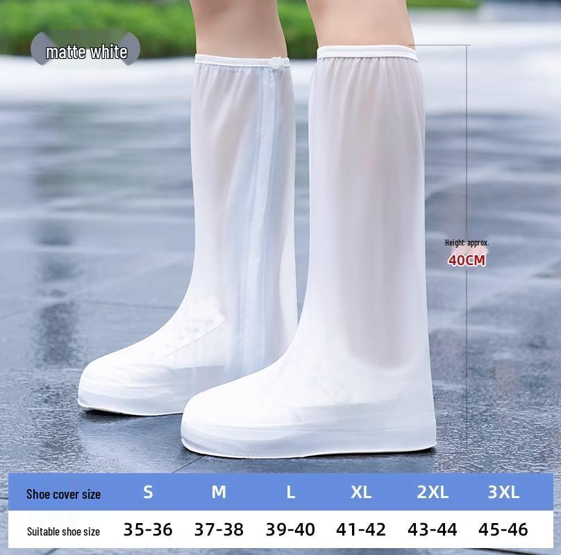 High-Top Waterproof PVC Shoe Covers - Anti-Slip, Sandproof Protection for Cycling Outdoors At Chaka Salt Lake