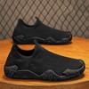 Men's casual and lightweight sports shoes breathable waterproof sports shoes lace-up cloth mesh new walking