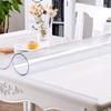 Mylystar Transparent Tablecloth, 1x2m, PVC Table Mat, 2mm Thick, Thick Vinyl Sheet, Table Cover, Water-Repellent