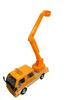 Isuzu Elf Truck Work Miniature Vehicle Isuzu Aerial Work Platform (Aerial Platform) [Pull-Back Car/Work Series] (Orange)