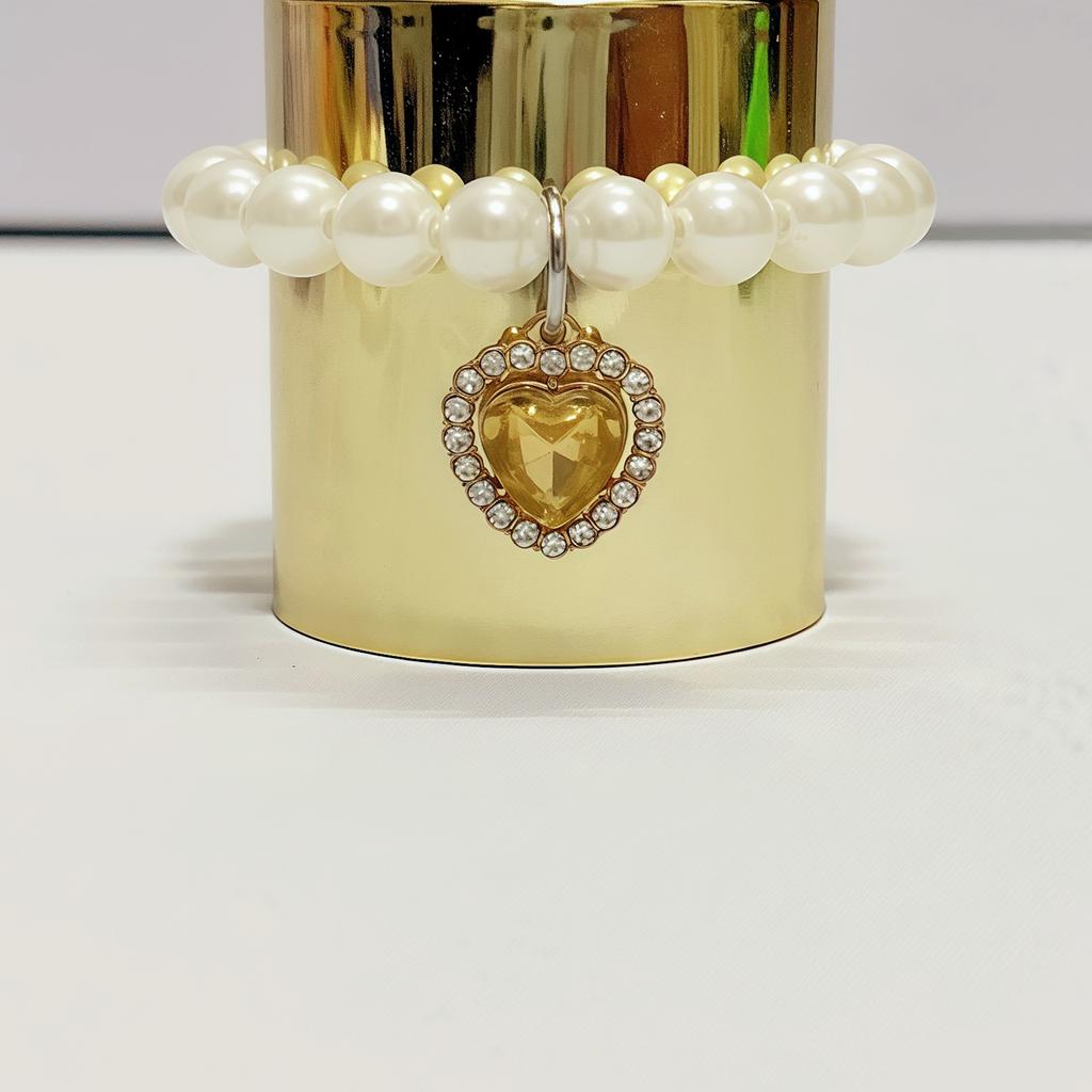 New for Labubu Accessories Elegant Pearl Gemstone Necklace Accessories 15/17cm Doll Cute Necklace Jewelry Doll Collar Cute Toy