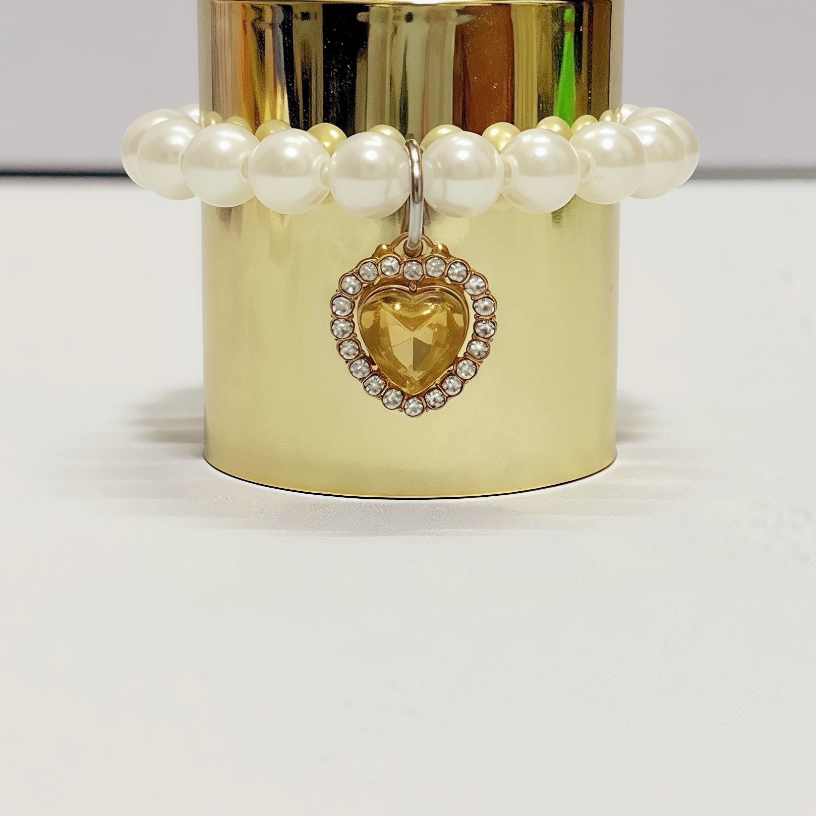 

New for Labubu Accessories Elegant Pearl Gemstone Necklace Accessories 15/17cm Doll Cute Necklace Jewelry Doll Collar Cute Toy designed for