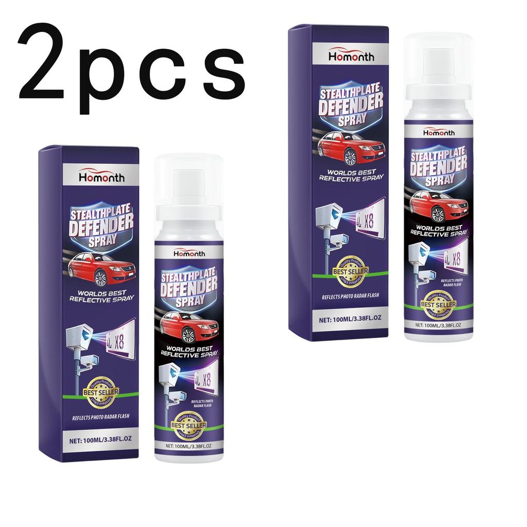 Homonth Car Care Spray Transparent Coating Long-Lasting Protection Portable Suitable for License Plates ,License Plate Stealth Defense Spray100ml