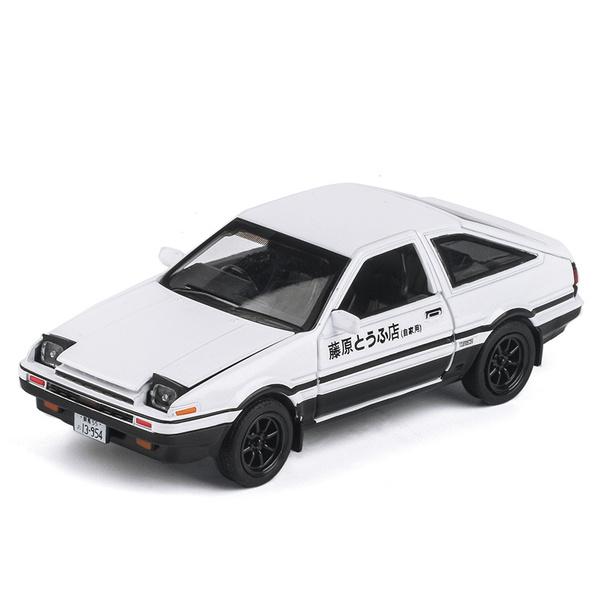 

Іграшка машина 1:32-масштабна модель автомобіля Dash Trueno AE86 Sound and Light Pull Back Power Collection Toy None білий
