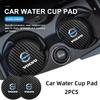 2 Pezzi Tappetino Portabicchieri in Pelle per Auto Adesivo Tappetino per Bollitore con Logo Auto Per XC60 XC40 XC90 V40 V50 V60 S80 S40 C30 C70 S40 S60 S80 S90