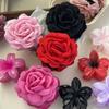 2pcs/set French Large Flower Hair Claws Korean Flower Hair Clip Grab For Women Ponytail Hairpins Barrettes Hair Accessories Gift